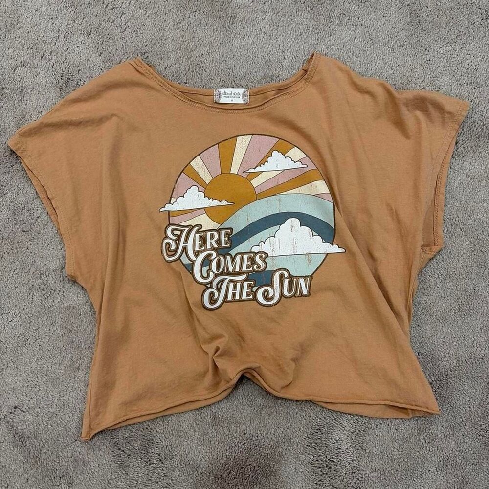 Altar-d-state Women's Brown and Tan Crop-top